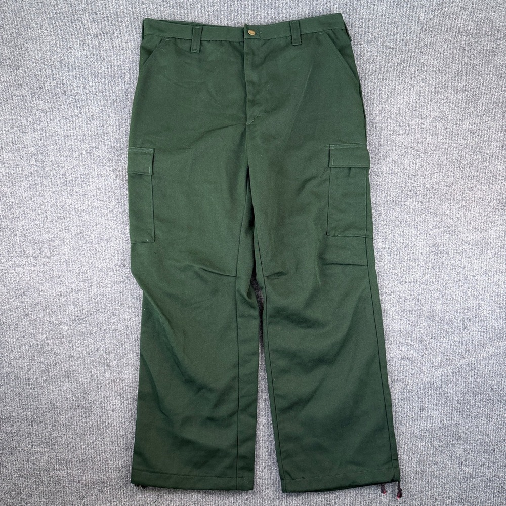 FSS Wildland Fire Fighting Pants Mens 34-38x30 Green Cargo FR Aramid